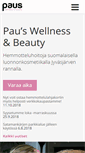 Mobile Screenshot of pauswellness.fi